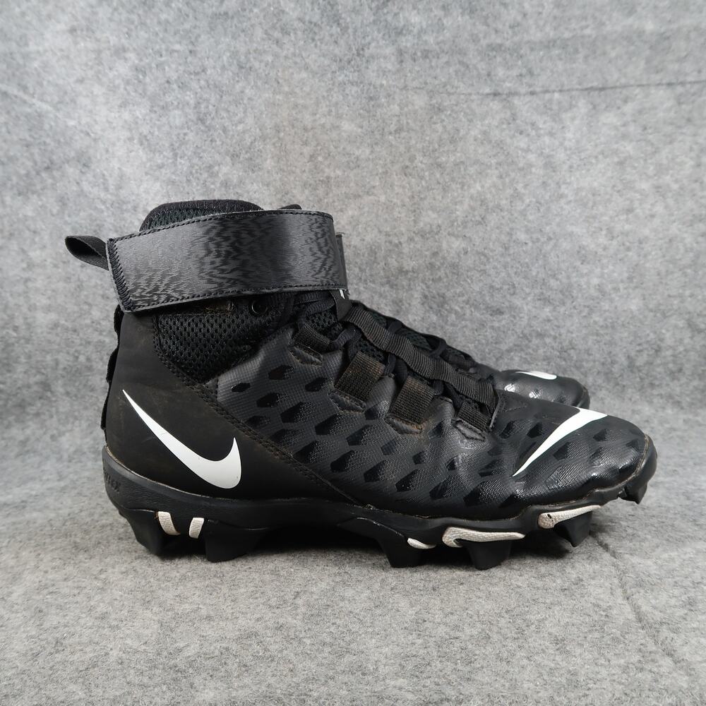 Nike Shoes Mens 8 Football Cleats Force Savage Shark 2 Black White Hook N Loop